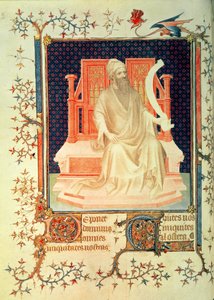 Fr 13091 f.29v Mikeás próféta, Jean, Berry hercegének zsoltárából, 1386 körül